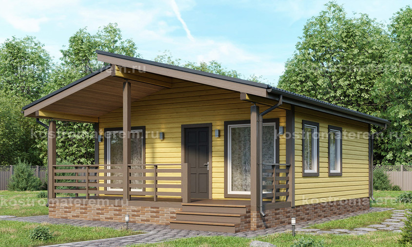 Дом из бруса ДБ-318