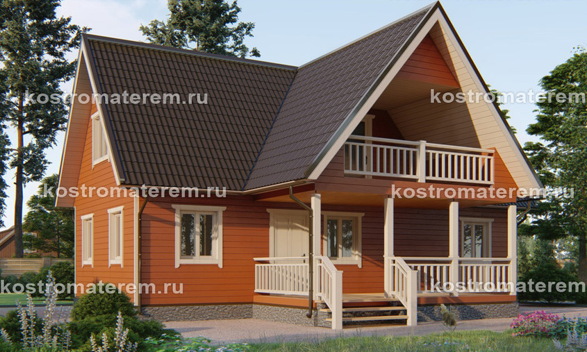 Каркасный дом К-33