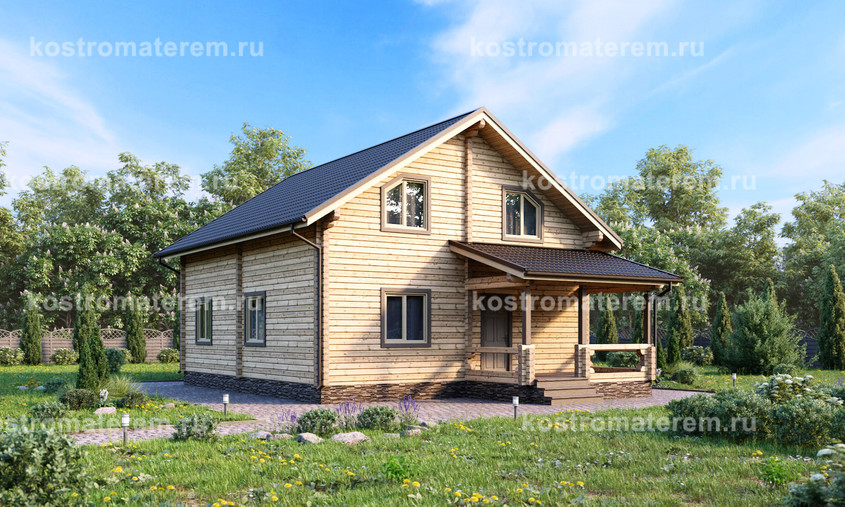 Дом из бруса КБ-13