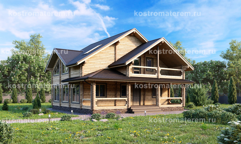 Дом из бруса КБ-14