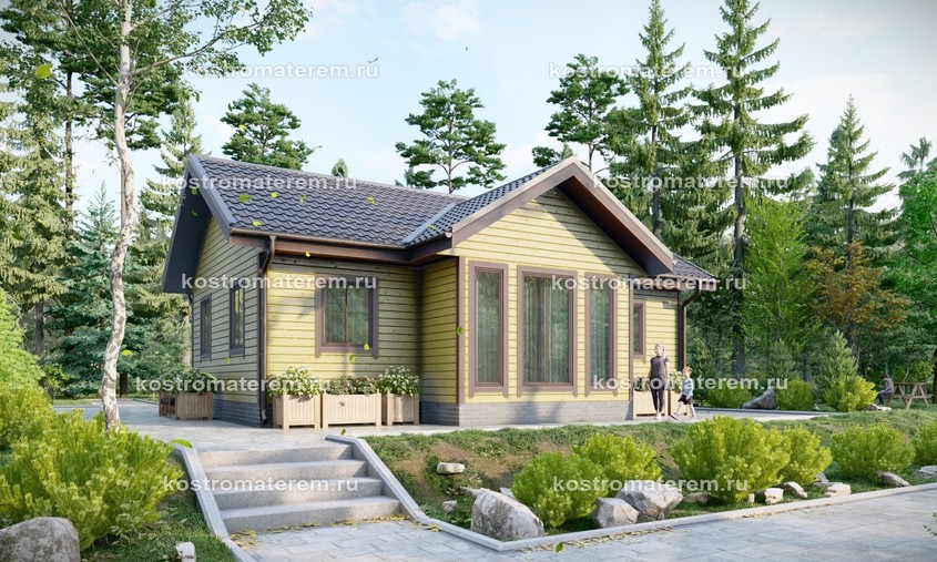 Каркасный дом К-35