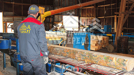 Заготовка бревна