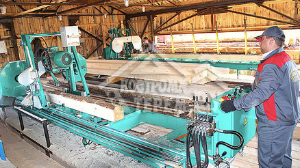 Заготовка бревна