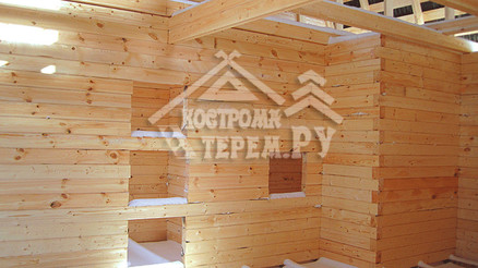 Строительство дома из бруса по проекту ДБ-34 Коломна