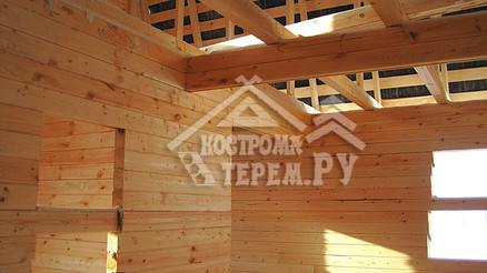 Строительство дома из бруса по проекту ДБ-34 Коломна