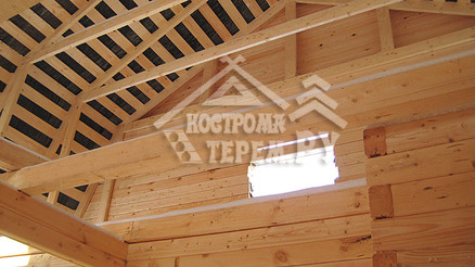 Строительство дома из бруса по проекту ДБ-34 Коломна