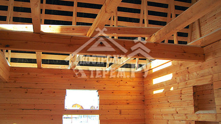 Строительство дома из бруса по проекту ДБ-34 Коломна