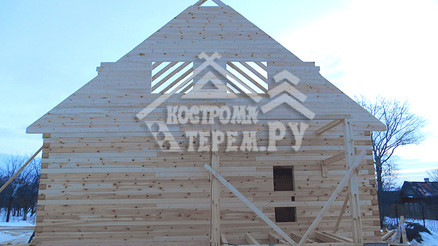 Строительство дома из бруса 9х9 д. Юрьев Польский