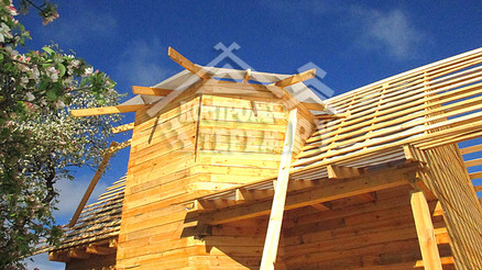 Строительство дома из бруса по проекту ДБ-22 Новосергиево