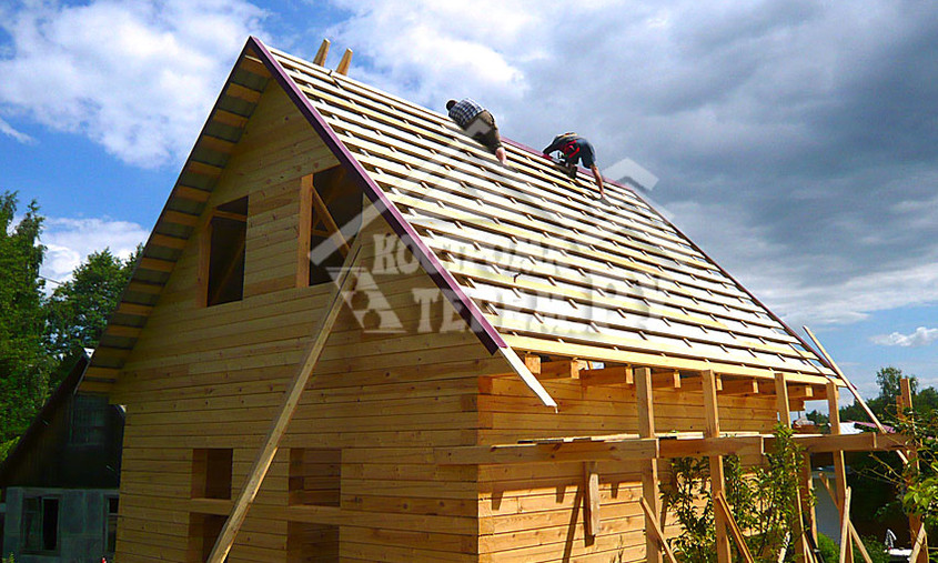 Строительство дома из бруса по проекту ДБ-2 Лобаново МО