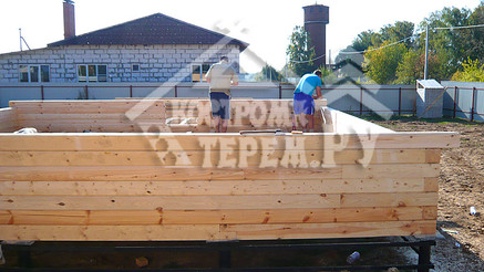 Строительство дома из бруса по проекту ДБ-7 Непецино