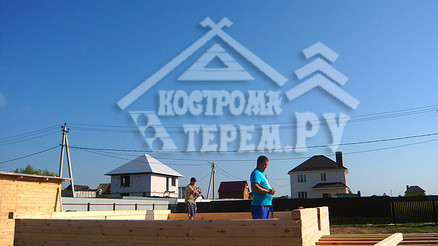 Строительство дома из бруса по проекту ДБ-7 Непецино