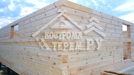 Строительство дома из бруса по проекту ДБ-7 Непецино