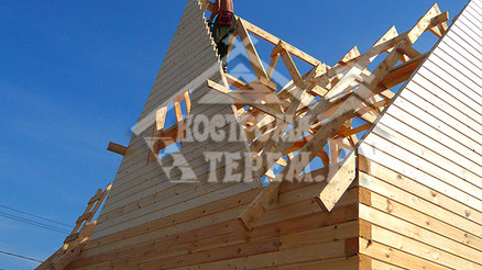 Строительство дома из бруса по проекту ДБ-7 Непецино