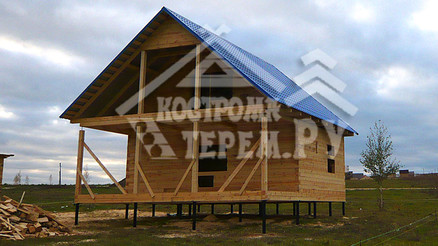 Строительство дома из бруса по проекту ДБ-140 Нижний Новгород