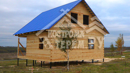 Строительство дома из бруса по проекту ДБ-140 Нижний Новгород