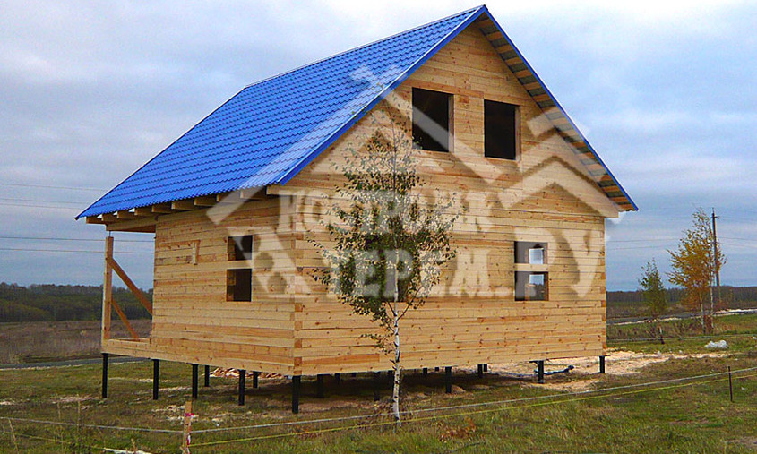 Строительство дома из бруса по проекту ДБ-140 Нижний Новгород