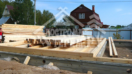 Строительство дома из бруса по проекту ДБ-15 Снт Дор д. Панино