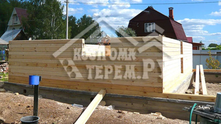 Строительство дома из бруса по проекту ДБ-15 Снт Дор д. Панино