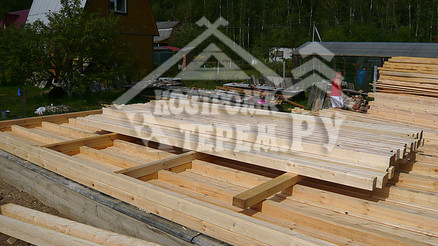 Строительство дома из бруса по проекту ДБ-15 Снт Дор д. Панино