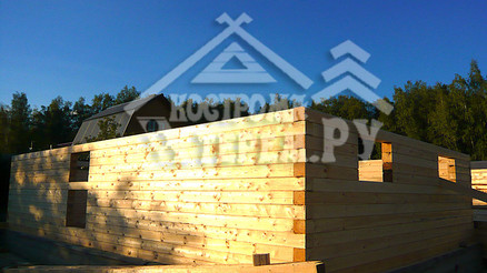 Строительство дома из бруса по проекту ДБ-15 Снт Дор д. Панино