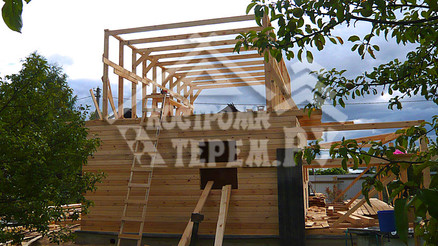 Строительство дома из бруса по проекту ДБ-15 Снт Дор д. Панино