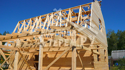 Строительство дома из бруса по проекту ДБ-15 Снт Дор д. Панино