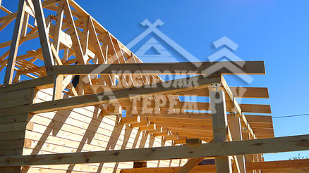 Строительство дома из бруса по проекту ДБ-15 Снт Дор д. Панино