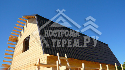 Строительство дома из бруса по проекту ДБ-15 Снт Дор д. Панино