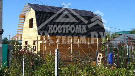 Строительство дома из бруса по проекту ДБ-15 Снт Дор д. Панино