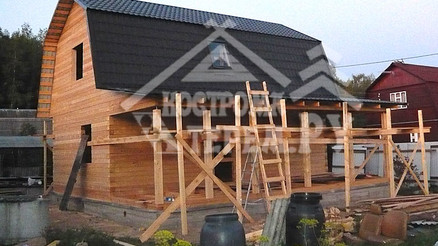 Строительство дома из бруса по проекту ДБ-15 Снт Дор д. Панино