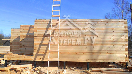 Строительство дома из бруса по проекту ДБ112 Сычевский р-н