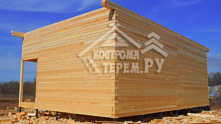Строительство дома из бруса по проекту ДБ112 Сычевский р-н