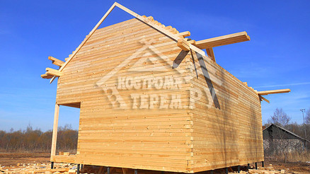 Строительство дома из бруса по проекту ДБ112 Сычевский р-н