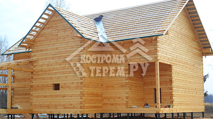 Строительство дома из бруса по проекту ДБ112 Сычевский р-н