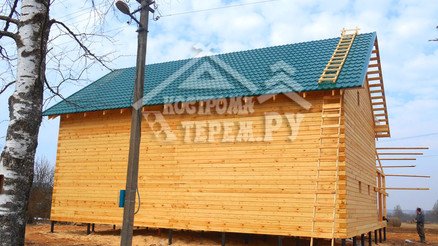 Строительство дома из бруса по проекту ДБ112 Сычевский р-н