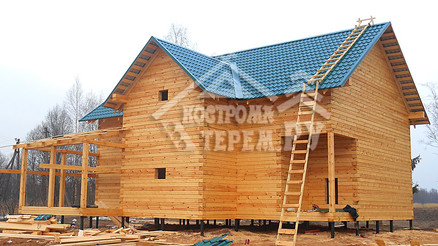 Строительство дома из бруса по проекту ДБ112 Сычевский р-н