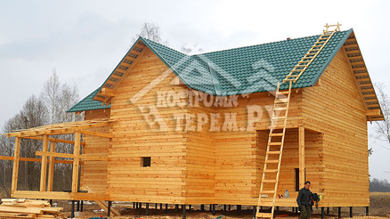Строительство дома из бруса по проекту ДБ112 Сычевский р-н