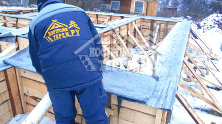 Строительство дома из бруса по проекту ДБ-12 Серпуховский р-н д. Якшино