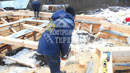 Строительство дома из бруса по проекту ДБ-12 Серпуховский р-н д. Якшино