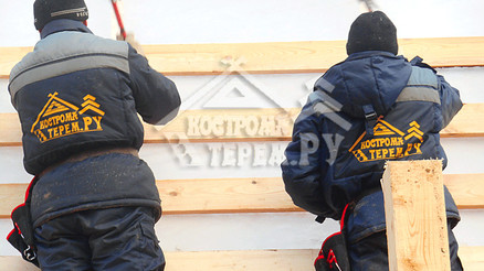 Строительство дома из бруса по проекту ДБ-12 Серпуховский р-н д. Якшино