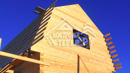 Строительство дома из бруса по проекту ДБ-12 Серпуховский р-н д. Якшино