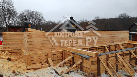 Строительство дома из бруса по проекту ДБ-12 Серпуховский р-н д. Якшино