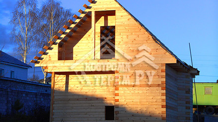 Строительство комплекса домов из бруса по проектам ДБ-1, ДБ-2, ДБ-15, ДБ-32, СБ-9 в брусовом исполнении Рязанская обл. г. Сынтул