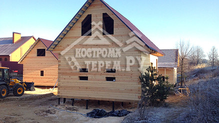 Строительство комплекса домов из бруса по проектам ДБ-1, ДБ-2, ДБ-15, ДБ-32, СБ-9 в брусовом исполнении Рязанская обл. г. Сынтул