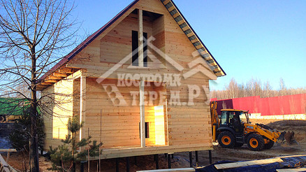 Строительство комплекса домов из бруса по проектам ДБ-1, ДБ-2, ДБ-15, ДБ-32, СБ-9 в брусовом исполнении Рязанская обл. г. Сынтул