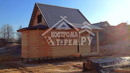 Строительство комплекса домов из бруса по проектам ДБ-1, ДБ-2, ДБ-15, ДБ-32, СБ-9 в брусовом исполнении Рязанская обл. г. Сынтул