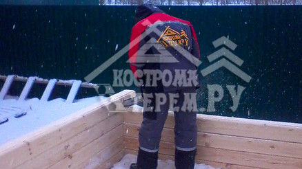 Строительство дома из бруса 6х9 д. Шаховская