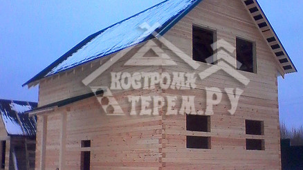Строительство дома из бруса 6х9 д. Шаховская