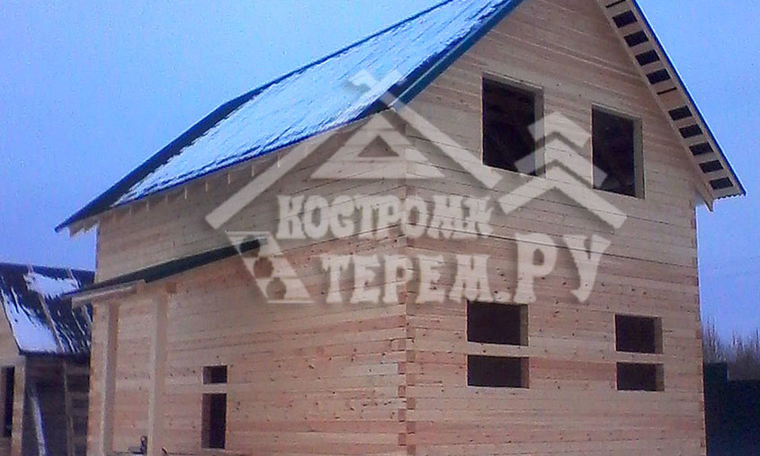 Строительство дома из бруса 6х9 д. Шаховская